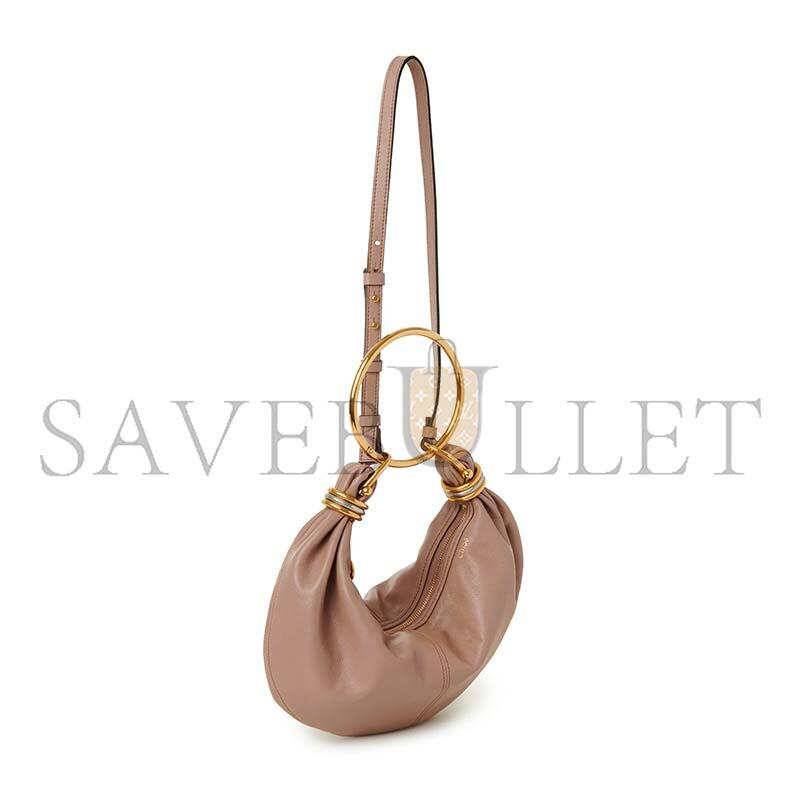 Ch10É small bracelet hobo bag in grained leather chc24as611n72527 (32*14*10cm)